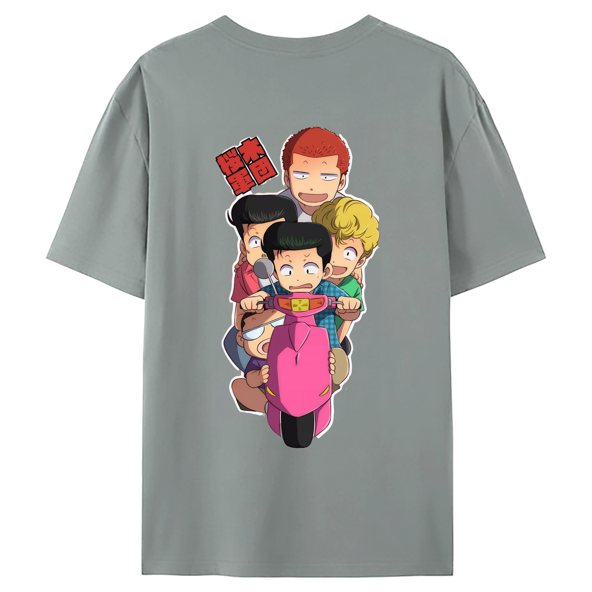 （画像用） SLAM DUNK／スラムダンク 綿100％ メンズ半袖Tシャツ（バックプリント） 通気性